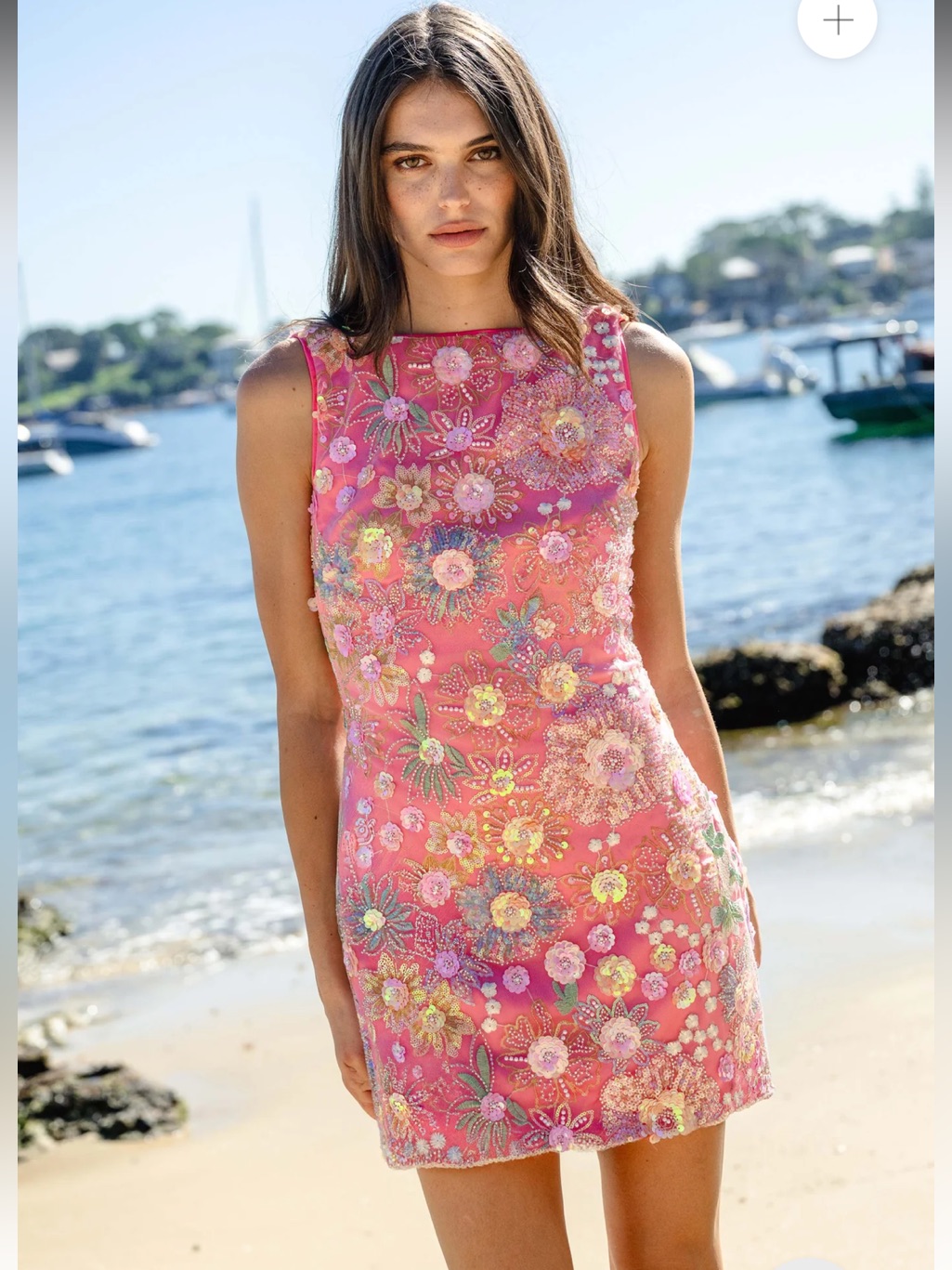 Elliatt Nathalie Pink 3d Floral Embellished Mesh Mini Party Dress Size Small New
